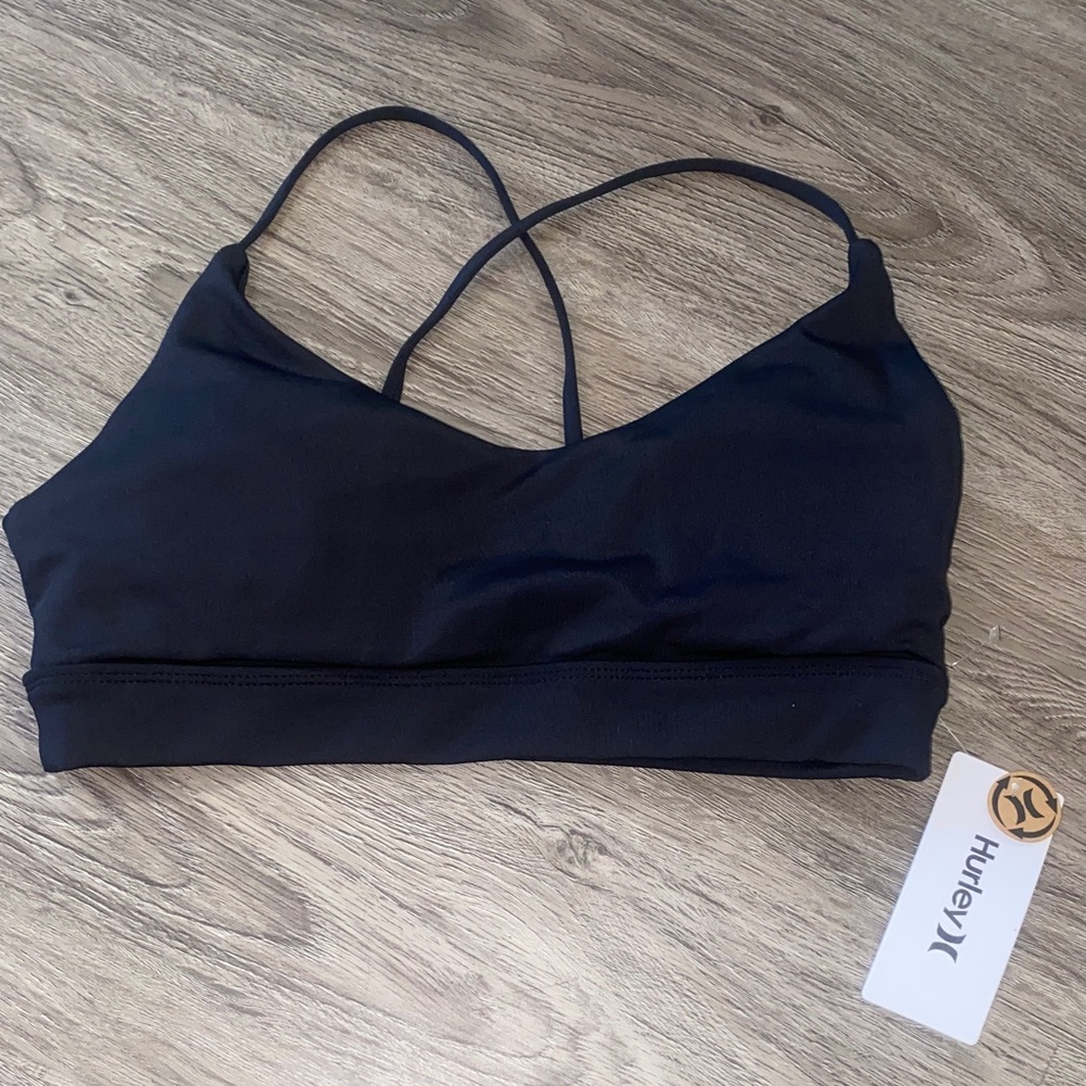 Hurley Solid Cross Back Sports Bra